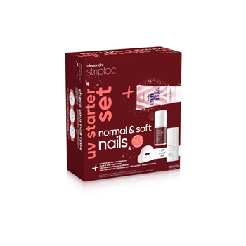 Striplac Uv Starter Set Normal & Soft Nails X-Mas Edition - početni set s lampom