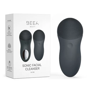 Čistač za lice sonic, silikonski, crni